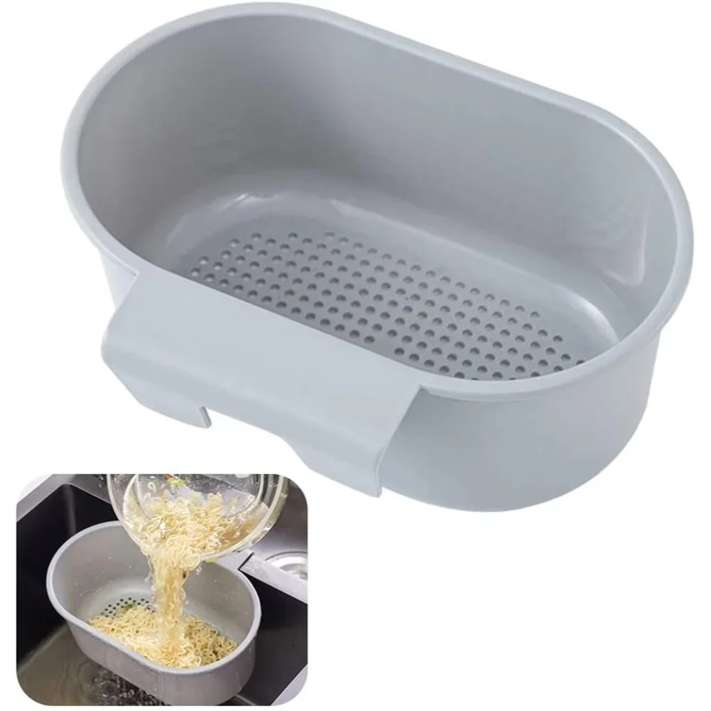 Kitchen Sink Drain Strainer Basket Compost Corner Sink Swan Strainer Basket Hang - Picture 1 of 6